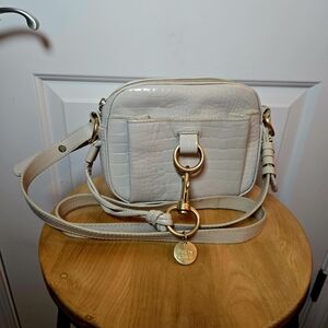 See By Chloe Light Beige Crossbody Bag with Gold Details